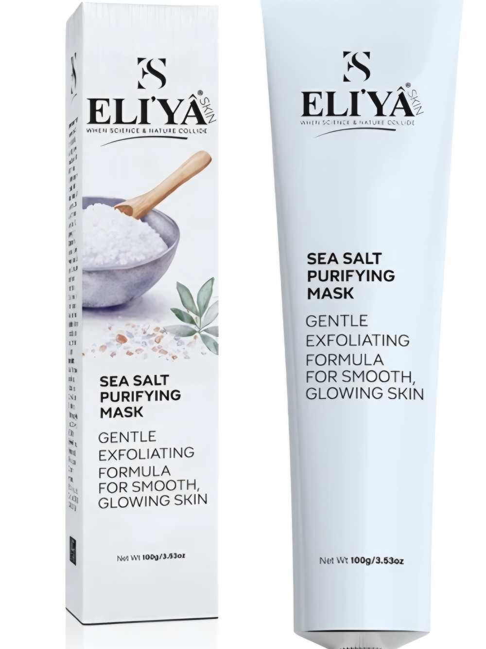 ELIYA Sea Salt Purifying Mask — White Gentle Exfoliating Treatment
